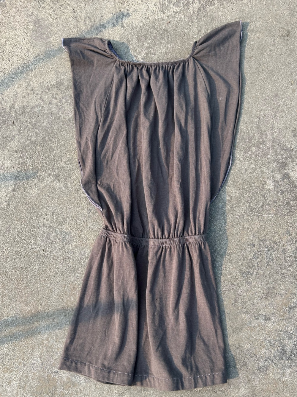 Brown girls Elastic-Waist Dress